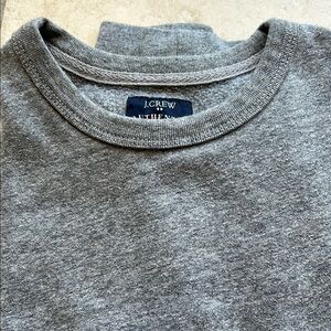J. Crew Gray Crewneck Sweater Soft Heathered Texture